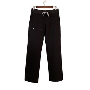 FIGS Kade Straight Leg Cargo Scrub Pants In Black